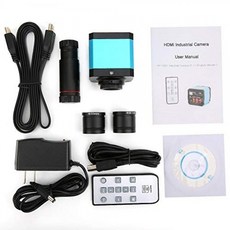 37MP 1080P 60FPSUSB 현미경 카메라 비디오 변환 어댑터가 HDMI 산업용 현미경 카메라 100-240V 현미경 디지털 카메라 C