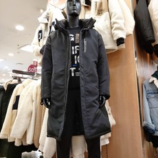 리트머스 초특가 75% 겨울 남성 여성 공용 커플 보온성 야상 사파리 롱 다운 블랙(I945)
