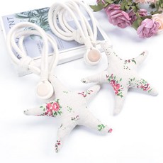 나이스마켓 페브릭 마그네틱 커튼 타이백, 플라워, 2개입