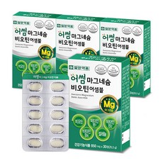 일양약품 산화 마그네슘 영양제 비오틴 비타민b군 컴플렉스 3+1 (4박스), 30정, 4박스