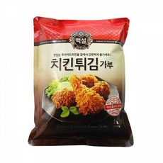 MDS6099 백설 치킨튀김가루1kg 10개(1박스) 백설/튀김가루/치킨튀김가루/백설튀김가루, 1개