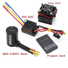 해외 구매대행 안내 화물차 트럭 보관함 RC 모터 방수 3650 3100KV 3900KV 4300KV KV5200 브러시리스 60A ESC 프로그램 카드 콤보 110 자동차 장난감, 20) 3100KV 60A Combo, 1개