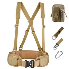 ETUDIER 탄띠 밀리터리 X반도+전술벨트+공구파우치+고리3종 세트 작업벨트 툴벨트