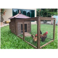 조립식 동물 케이지 대형 원목 닭장 새 DIY 토끼 닭장만들기 오리 메추리 조류 울타리 사육장 만들기, C타입 1900x1600(에그박스포함)x1700mm, L-대형, 1개