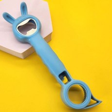 만능 병따개 캔 음료수 맥주 유리병 오프너 블루, 1개