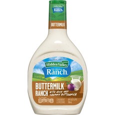 히든벨리 버터밀크 랜치 샐러드 드레싱 앤 토핑 Hidden Valley Buttermilk Ranch, 1개, 710ml