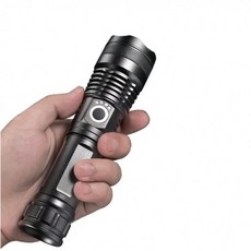 LED 충전식 강력한 밝기 레이저 손전등 20000루멘 캠핑 등산 용품 후레쉬 D15A, 상세페이지 참조, 상세페이지 참조
