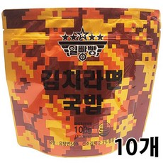 일빵빵 전투식량 김치라면 국밥, 10개, 100g