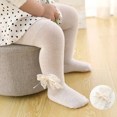 6개월 아기스타킹 신생아용 레이스 보우 플라워 스타킹 여름 봄 가을 메쉬 유아