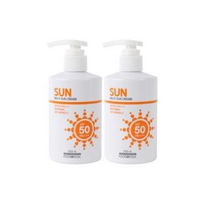 (2개)푸드어홀릭 멀티 선크림 250ml SPF50/PA+++펌프형