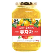 녹차원 상큼한 사과과즙 유자차 1kg, 1개, 1개