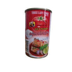 베트남 ca moi 3 co gai 쓰리레이디 마케럴 인 토마토소스 고등어통조림 Three Lady Mackerel In Tomato Sauce, 1개