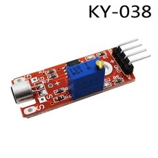 KY 038 4pin 미니 음성 사운드 감지 센서 모듈 마이크 송신기, 1개