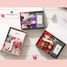 핸드메이드 카네이션 용돈박스 소 시어머니생신선물, 용돈박스(L) 레드