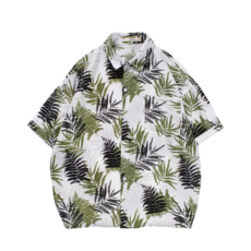 남성용 꽃셔츠 프린트 하와이안 비치 셔츠 반팔 티셔츠Men's T-shirt F5014