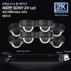 fxtcctv SONY 400만화소 CCTV 8채널 패키지 자가설치 상품, 04.실내 돔 카메라 8대
