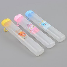 치솔 치약 양치 수저 포크 케이스 여행용 휴대용 보관함, 본상품선택, 색상, 1개