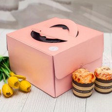 원형 케이크박스 1호(15cm) 핑크파스텔 10개