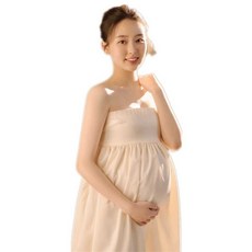 만삭 드레스 스튜디오 촬영 의류 배꼽 사진 의상 패션