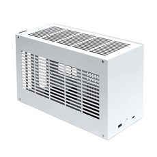 SGPC Itx 미니 케이스 - K39 (스틸) 1U 전원 공급 장치 전면 I/O USB 및 타입 C 포트 2개의 핸들 설치 가능 통기성 패널 - 스틸 2개 및 아크릴 사이, K49-Steel