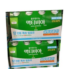 풀무원 다논 액티비아화이트플레인130ml X 12입 X 2팩 총24개 아이스포장무료, 130ml, 24개