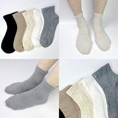 국내생산 여성 망사 무압박양말 메쉬 단목 임산부양말 5켤레, 골고루 5켤레, 5개