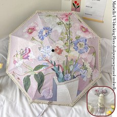 마르벨라 자외선차단 플로라 양산 암막 우산 겸용
