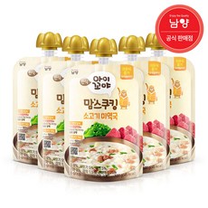 아이꼬야 유아용 맘스쿠킹 이유식 9개월부터, 소고기미역국, 100g, 5개 - 아이꼬야이유식