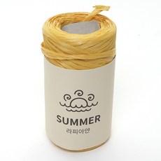 삼남뜨개실 썸머라피아실 50g 10+1 종이실 라피아실 코바늘실 가방실 뜨개실, SUMMER RAFFIA, 123 머스터드, 1개