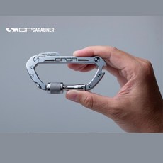 [정품] GPCA Carabiner PRO 멀티툴 카라비너 (포켓 등산 캠핑 낚시 EDC 만능고리 스위스 나이프 키홀더 비너 티타늄 스테인리스 합금 남편 아빠 남자친구 남친 선물), Stainless Steel 402