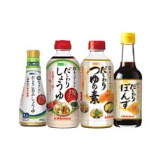 Kikkoman기꼬만 간장(저염 저칼륨 저인) 4종세트 저염간장 겐타 안심, 4개, 500ml