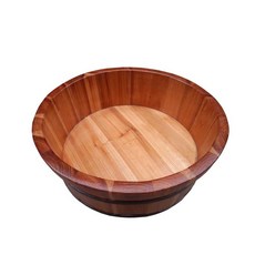 습식 족욕 대야 가정용 히노끼 편백나무 족욕통, 1개, 1. 지름40x높이26cm 족욕용