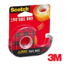 3M 잔사없는 다용도 테이프 18mm x 30m 산업용 견출지, 1개