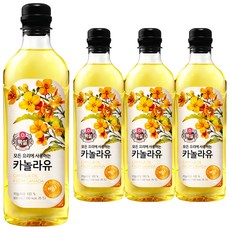 해표 카놀라유, 900ml, 4개