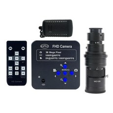 풀 HD 38MP 1080P 60FPS 산업용 비디오 HDMI USB 현미경 카메라 측정 소프트웨어 전화 수리 도구, 04 38MP With 200X
