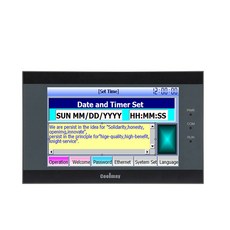 Coolmay HMI PLC 콤보 QM3G 50FH 24MT 4AD2DA A4 A4 485P 프로그래밍 가능한 로직 컨트롤러 터치 패널 포함 5 인치, 24V