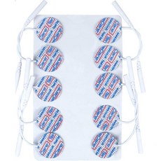 텐스케어 - 사이큘러 재사용 가능한 전극 1인치. TENS EMS 마이크로 커런트 및 IFT와 함께 사용하기에 완벽합니다. 손이나 얼굴과 같은 작은 위치에 적합합니다. 10