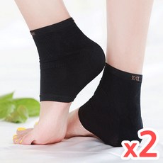 조혜련 발 뒷꿈치 풋패드, 블랙, 2개, 2개입