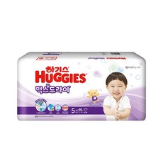 하기스 NEW 맥스드라이 밴드형 기저귀 남녀공용 특대형 5단계 리뷰후기