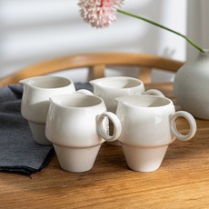 시라쿠스 뉴욕 에스프레소 샷잔 시럽잔 크리머 80ml, 4개, 백지