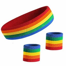 Kenz Laurenz Sweatband Set Cotton Sports Headband Terry Cloth/432985, 상세내용참조