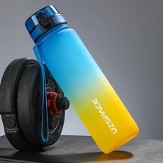 단백질 휴대용 트라이 탄 물병 플라스틱 컵 스포츠 캠핑 미리리터, 800ml, 650ml, 1개, 8.Blue and Yellow