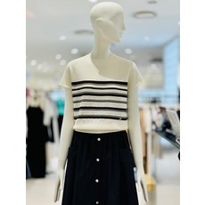 주크 ZOOC 스트라이프 캡소매 니트Z242KSK036 324623