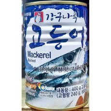고등어캔(펭귄 보일드 400g) 업소용 고등어 통조림, 400g, 1개