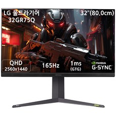 LG전자 울트라기어 32GR75Q 게이밍모니터 QHD 165Hz 32인치 IPS광시야각 1ms, 32GR75Q 165Hz