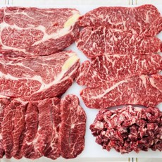 1++ 프리미엄 한우선물세트 1.2kg (등심+채끝+부채살+국거리) 추석선물, 1개