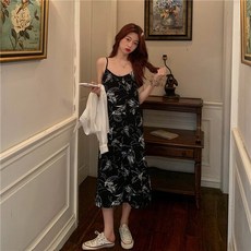 정말이쁜 통통한 소녀를 위한 대형 태양 보호 셔츠 꽃 슬링 드레스 여름 투피스 패션 정장