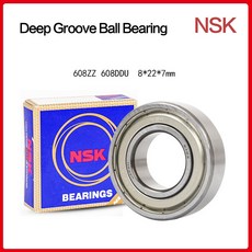 일본 NSK 베어링 고속 볼 608ZZ 608DDU ABEC-7 8x22x7mm 롤러 스케이트 608 5 개 10, [02] NSK 608DDU, [02] 10 개