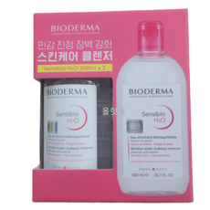 바이오더마 센시비오 H2O 클렌징 워터 100ml, 500ml, 2개