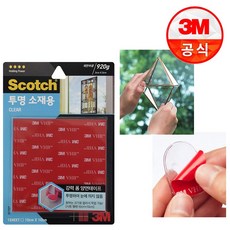 3M 스카치 강력 투명 소재용 폼 양면테이프 CLS101 (10cm X 10cm)